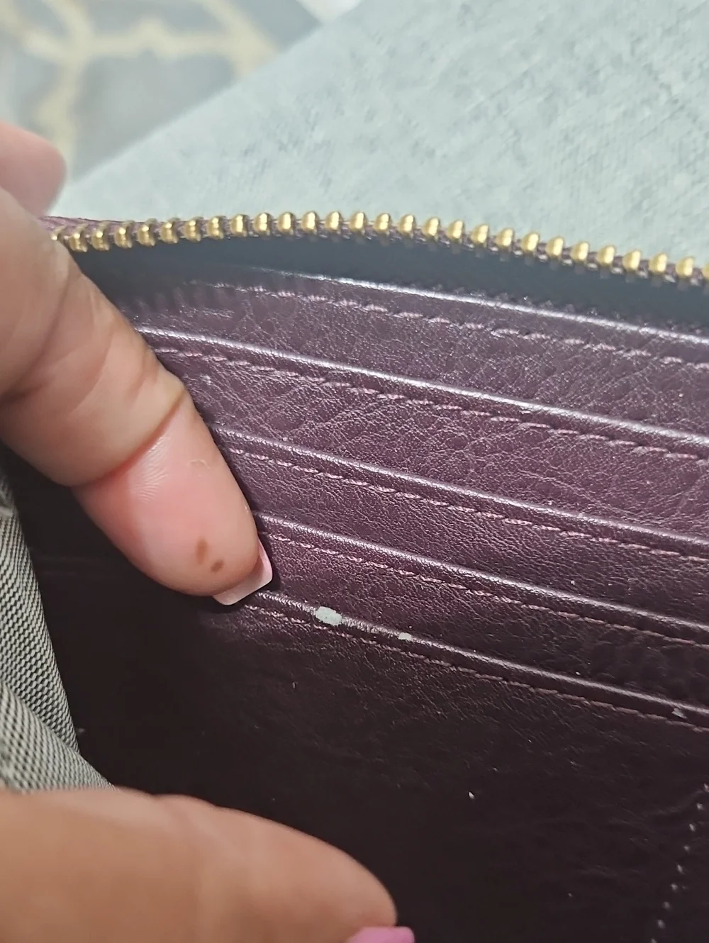 Fossil smooth leather